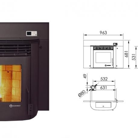 PoÃªle Ã  pellets 'Eco II Insert'